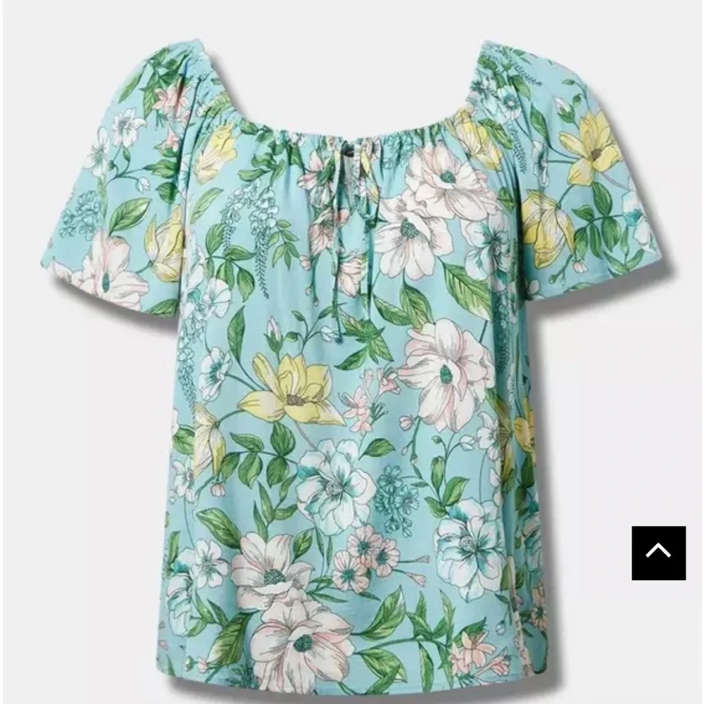 Torrid Flutter Short Sleeve Blouse - Picture 4 of 6
